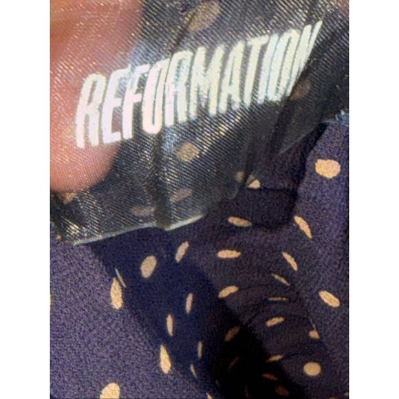 REFORMATION Polka Dot Midi Dress - Picture 3 of 8